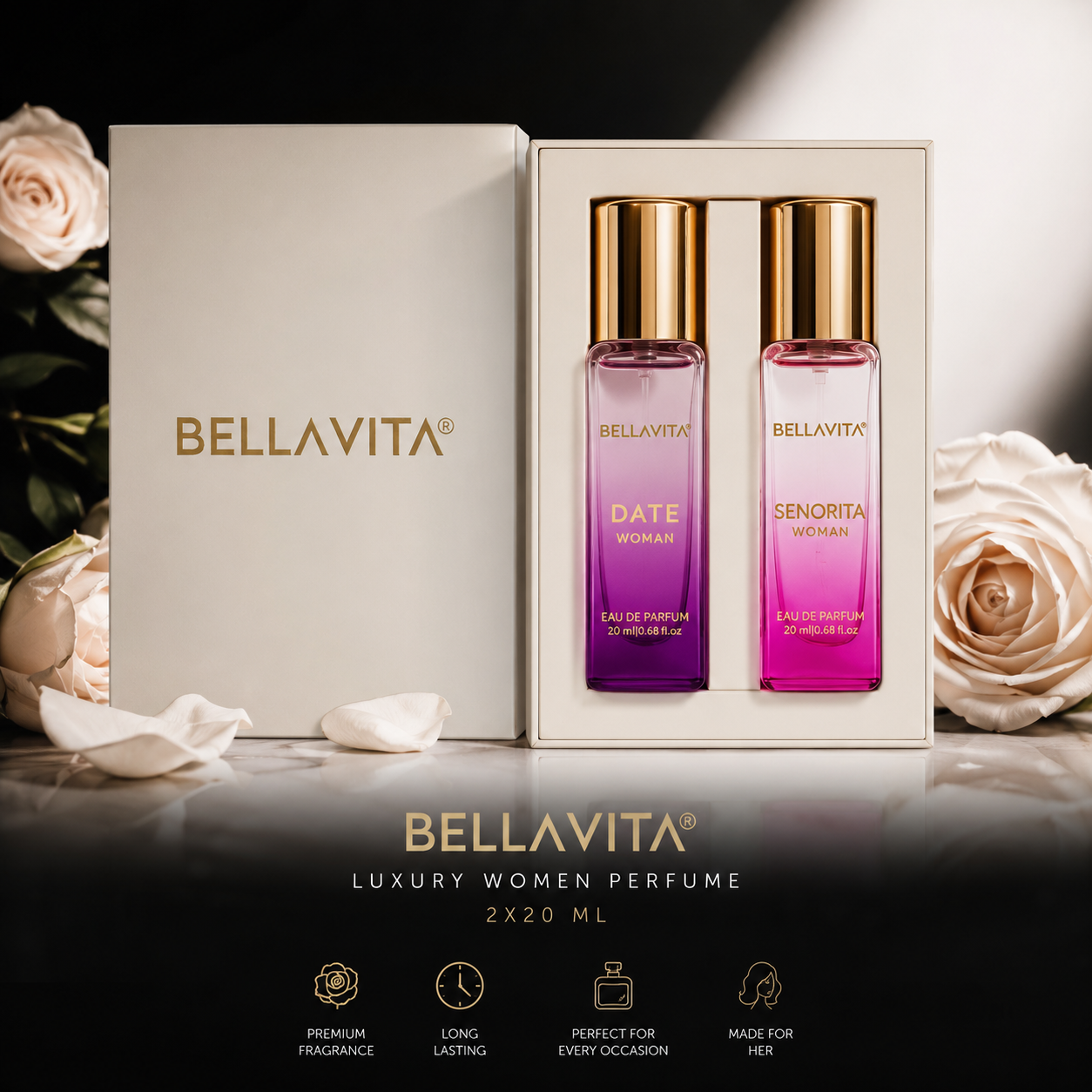Bella Vita Luxury Women Perfume Duo Set – Date & Senorita